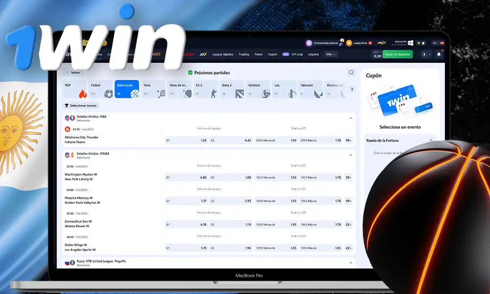 ¡Apuestas NBA y Euroliga en 1Win - torneos grandes!