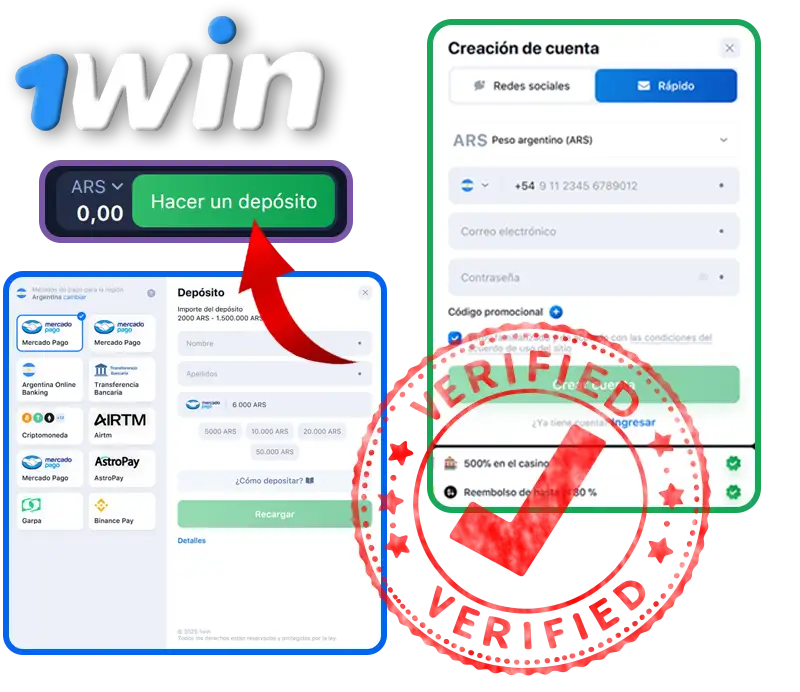 ¡1Win Argentina: Apuestas fáciles y bonos generosos!