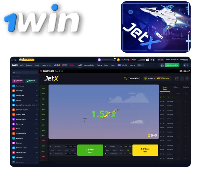 ¡JetX - El vuelo retro de tus sueños!