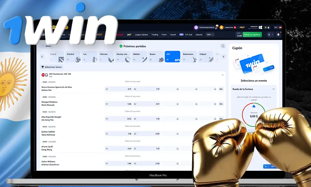 ¡Apuestas MMA UFC en 1Win - combates en vivo!